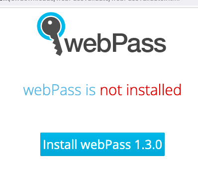 install webPass