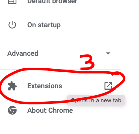 3. Extensions under Advanced