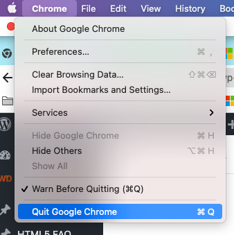 Close Chrome Browser